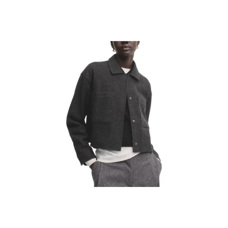 Massimo Dutti Jackets Coats Women's Gray-4