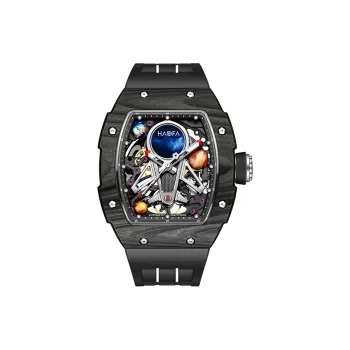 HaofaTourbillon 1971 Automatic Mechanical Movement Watch Men's Watches Black Dial