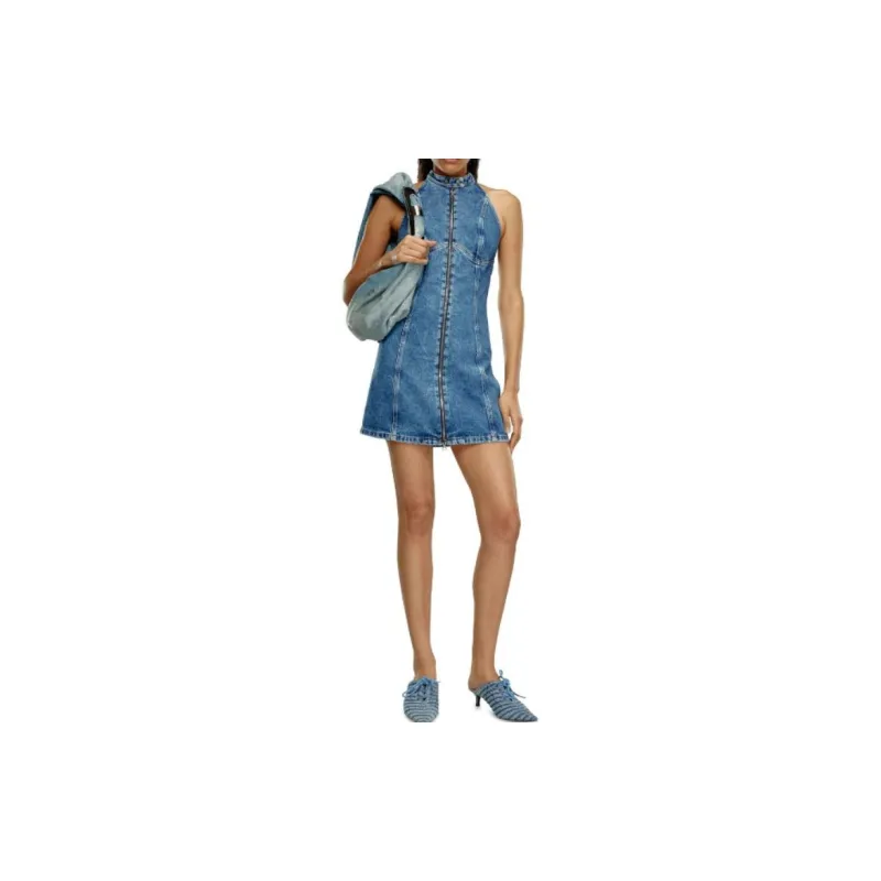 DIESEL Sleeveless Dress Women's Light Blue-2