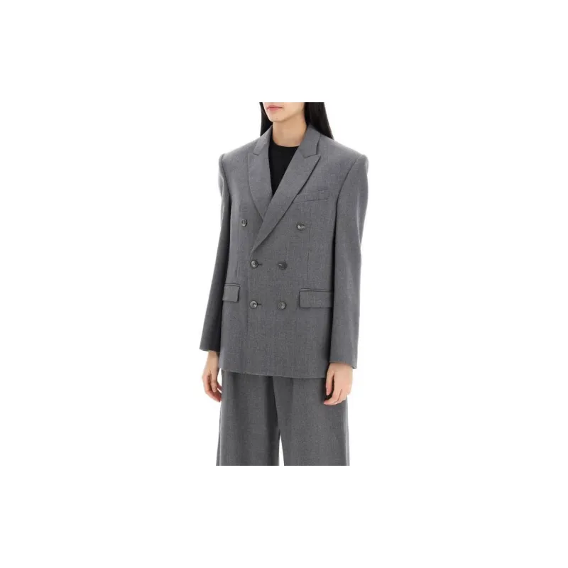 WARDROBE.NYC Double breasted Virgin Wool Blazer-3