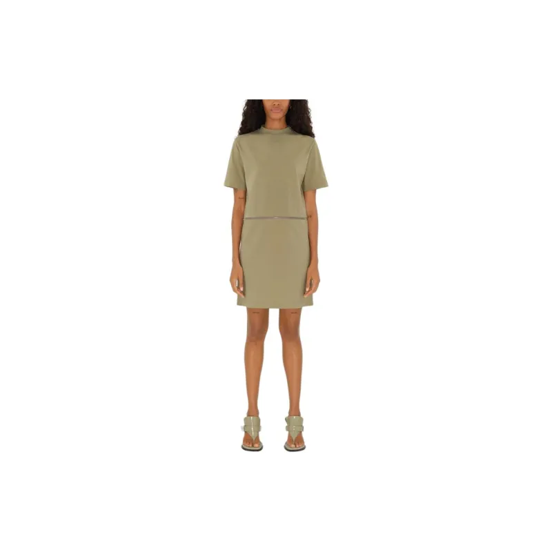 Burberry Logo embroidered Cotton Dress-3