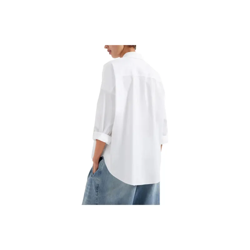 Brunello Cucinelli Embellished Curved Hem Shirt-2