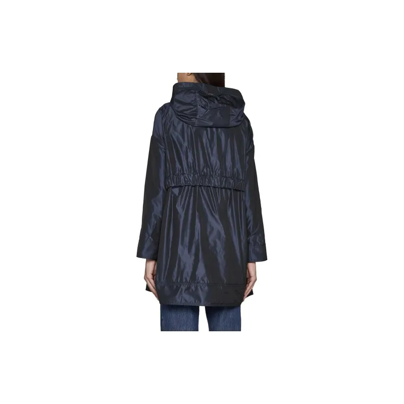HERNO Zip Up Drawstring Long Coat-3