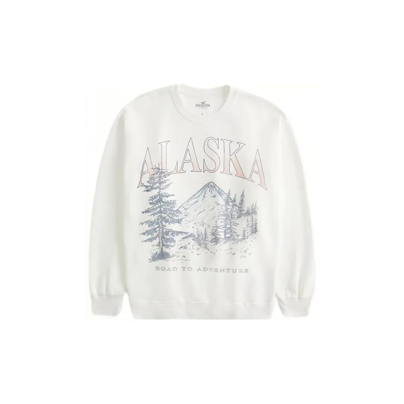 Hollister Sweatshirts Women's White-3