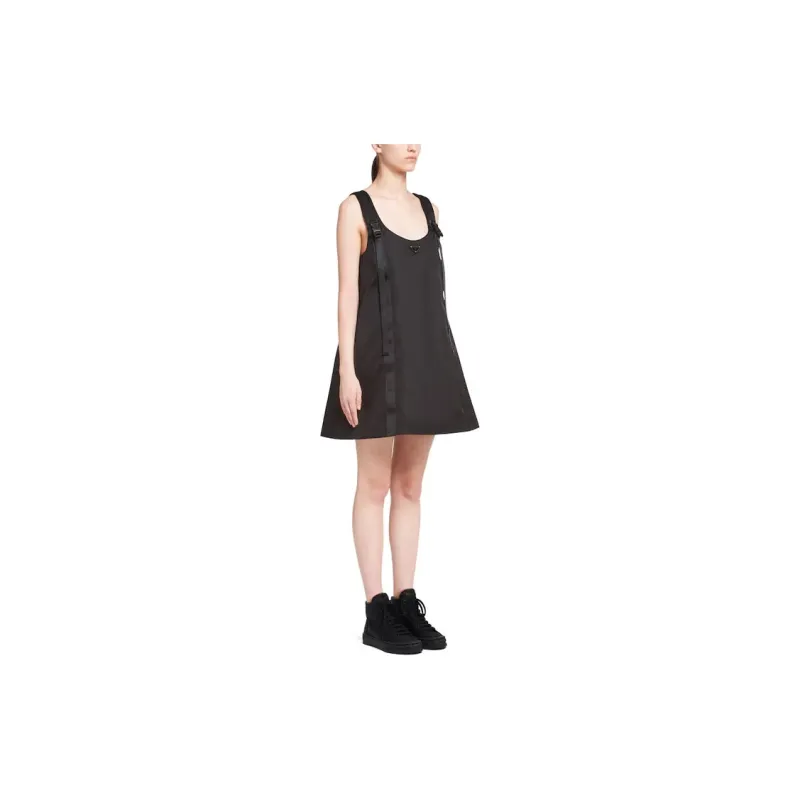 PRADA SS21 Sleeveless Dress Women's Black-3