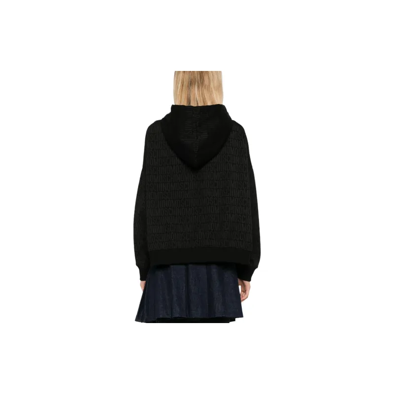 MOSCHINO Monogrammed Drawstring Hoodie-2