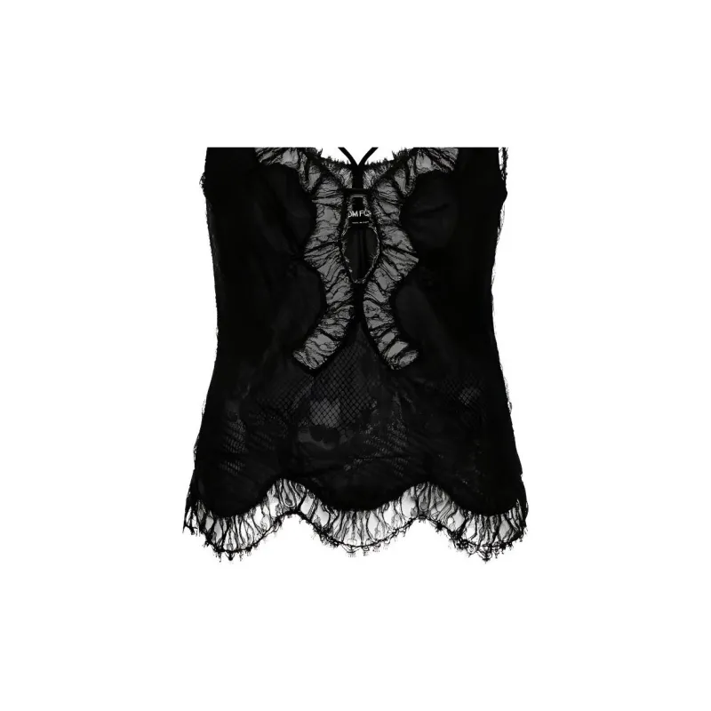 TOM FORD Chantilly lace Slip Top-2
