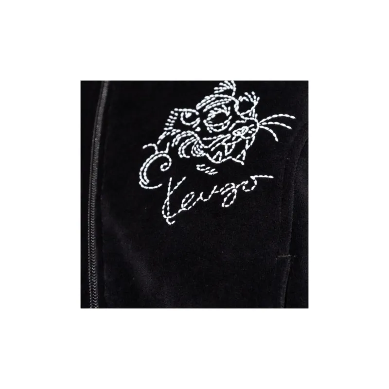 KENZO Tiger Motif Zip Up Sweatshirt-4