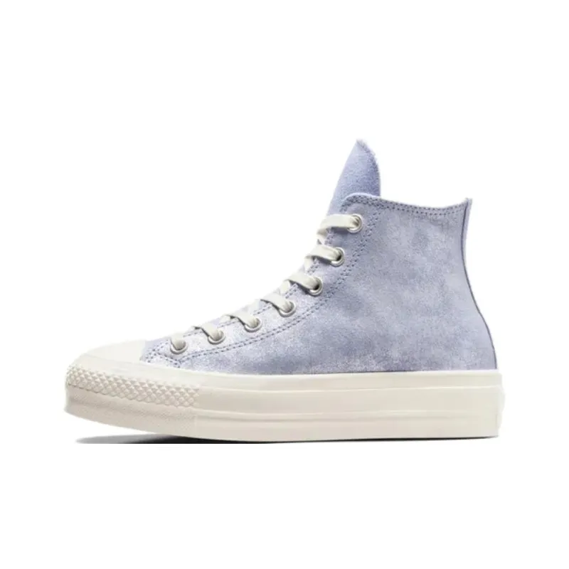 Converse Women's Chuck Taylor All Star Lift Platform High 'Suede Shimmer Lilac Pewter' Women's-0