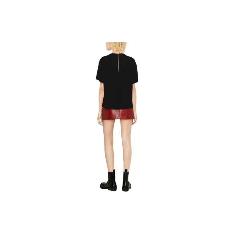 MOSCHINO Slogan print T shirt-3
