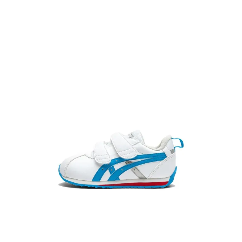 Asics Cotla Anti Kick Low Top Toddler Shoes White Blue Red Infant And Toddler-0