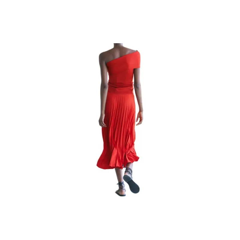 ZARA Tank Tops Women's Red-3