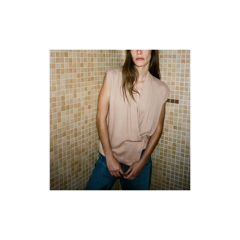 ZARA Tank Tops Women's Tan-2