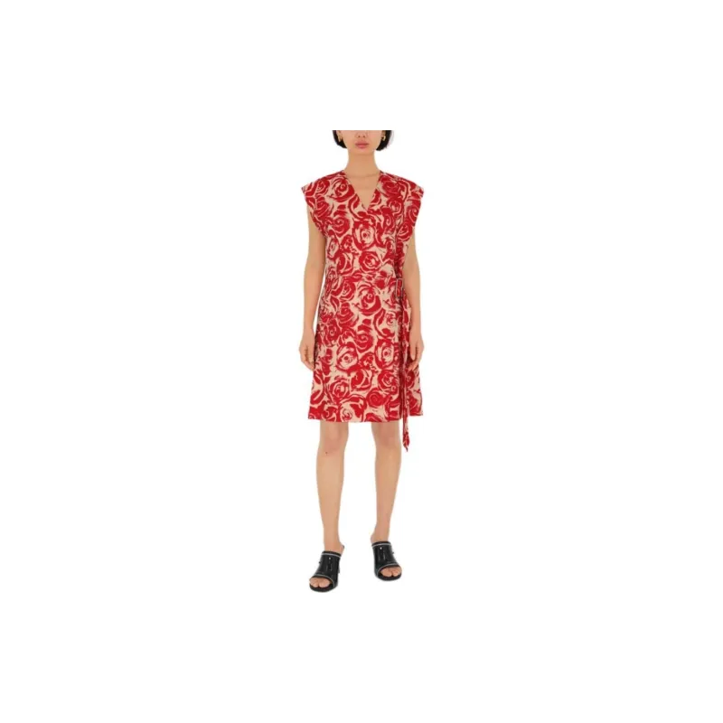 Burberry SS24 Sleeveless Dress Women's Red-2