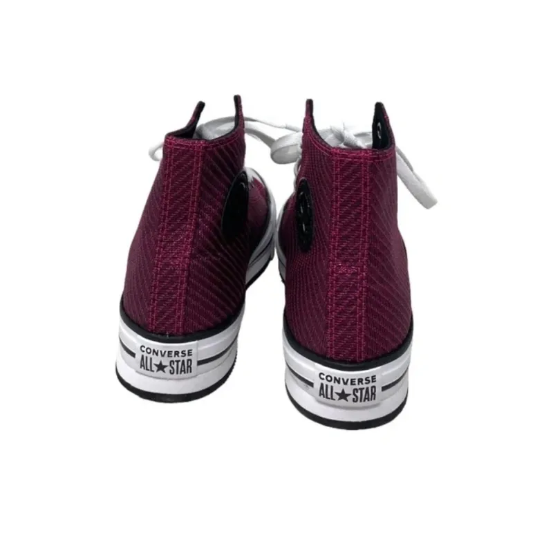 Converse Chuck Taylor All Star   Platform Lift High GS 'Sparkle - Prime Pink'-4