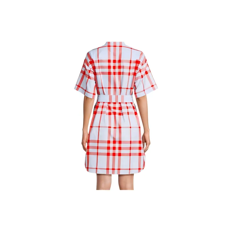 Burberry Short Sleeved Dresses Women's Multicolor-3