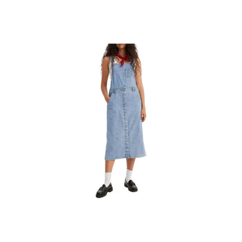 Levi's Sleeveless Dress Women's Blue-2