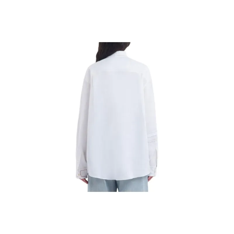 MARNI Openwork Embroidered Straight Hem Shirt-1