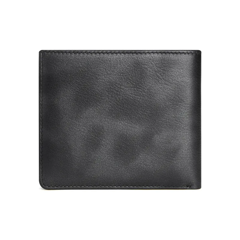 NAVIGARE Top Grain Cow Leather Wallet Card Holder Money Clip Regular Men's Black/Coffee-5