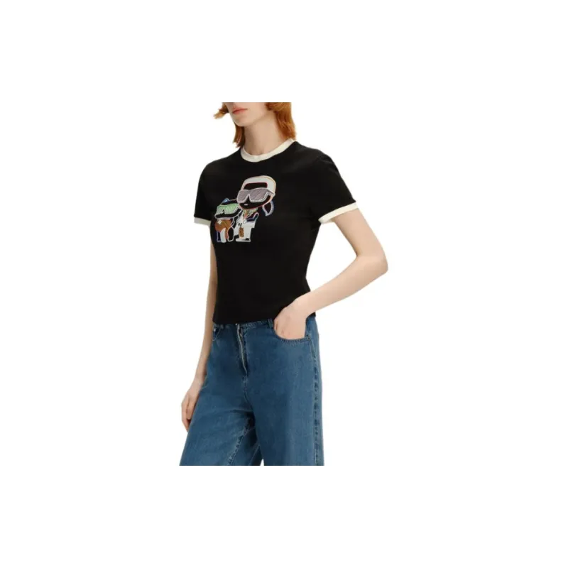 KARL LAGERFELD T Shirt Women's Black-4
