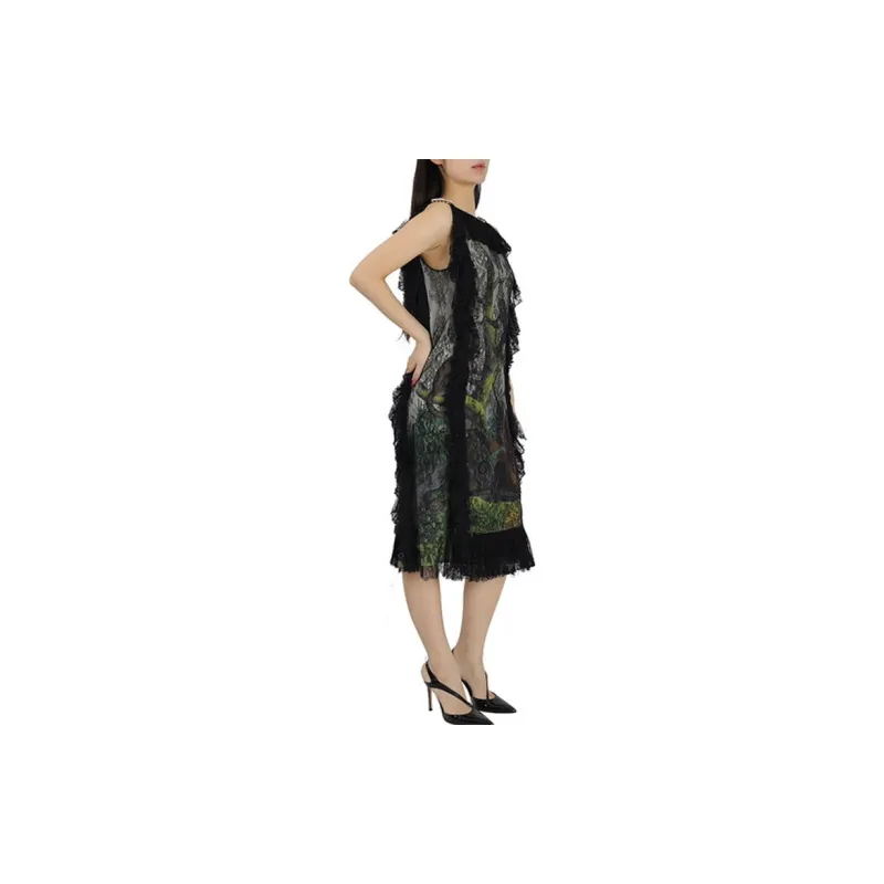 Burberry Sleeveless Dresses Women's Black-3