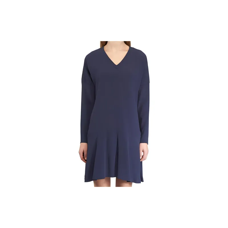 Tommy Hilfiger Long Sleeved Dress Women's Marine Blue-3