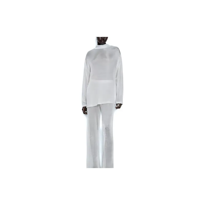 ZARA Shirts Women's Silver-2