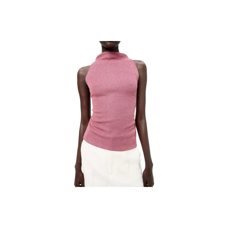 ZARA Tank Tops Women's Pink-2