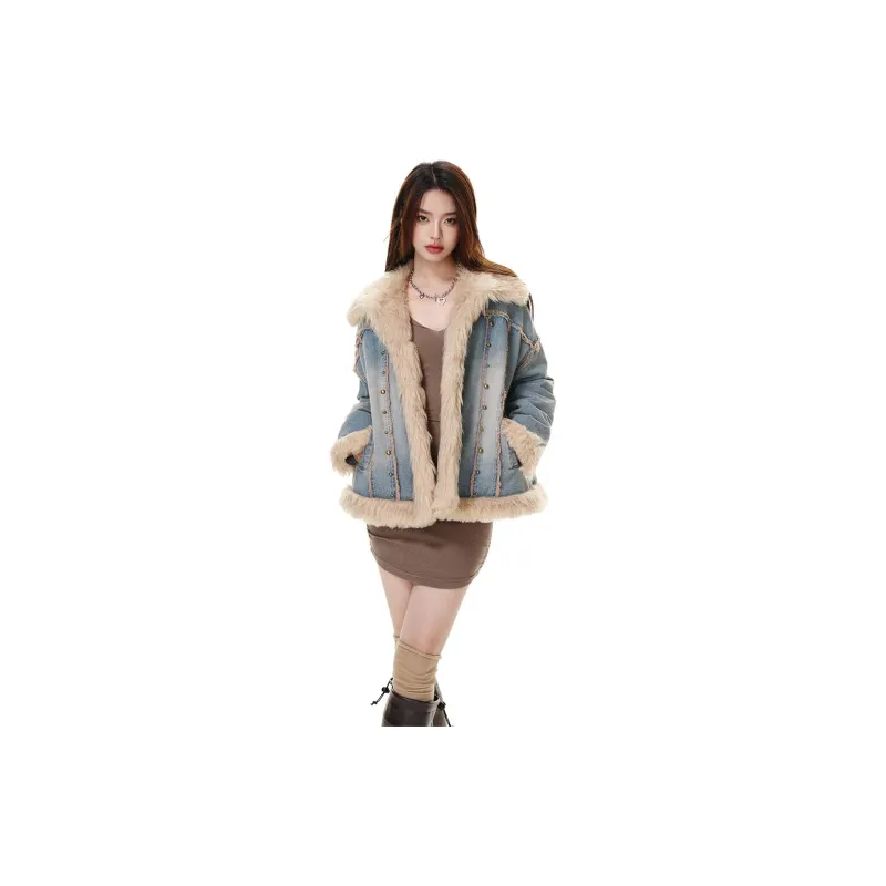 Li Zixian Jackets Women's Blue-3