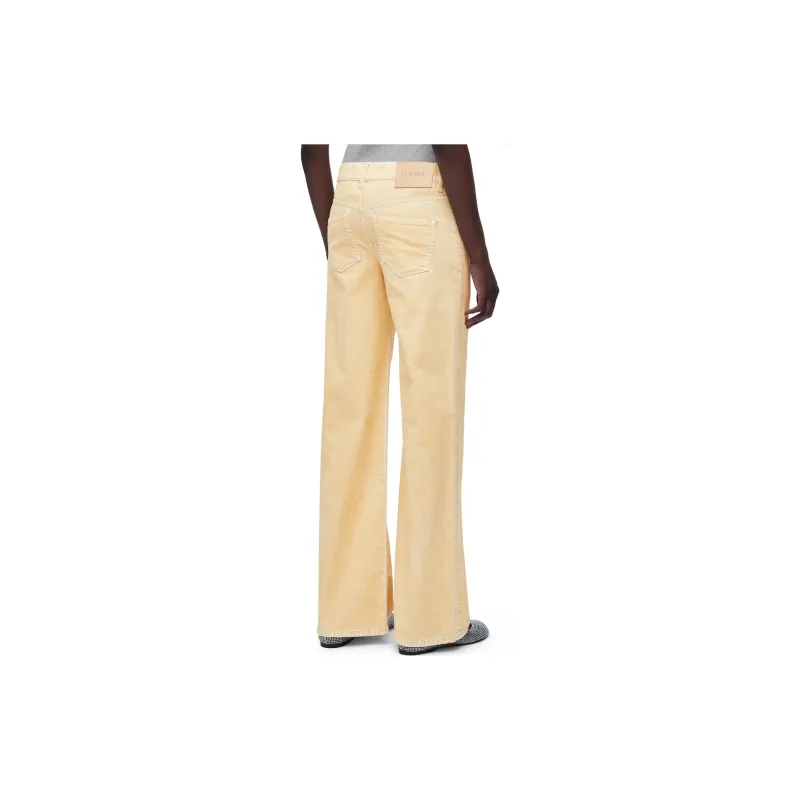 LOEWE SS24 Jeans Women's Vanilla Yellow-3