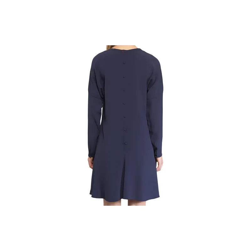 Tommy Hilfiger Long Sleeved Dress Women's Marine Blue-4