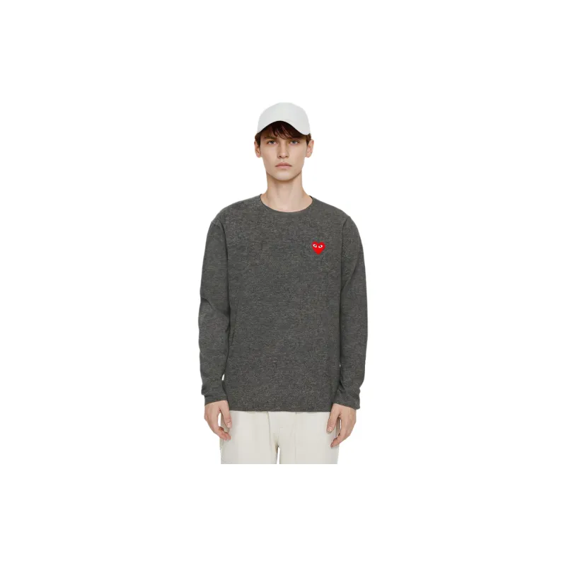 CDG Play Sweaters Men Gray-1