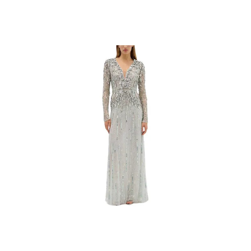 RACHEL GILBERT Rosa Crystal embellished Gown-1