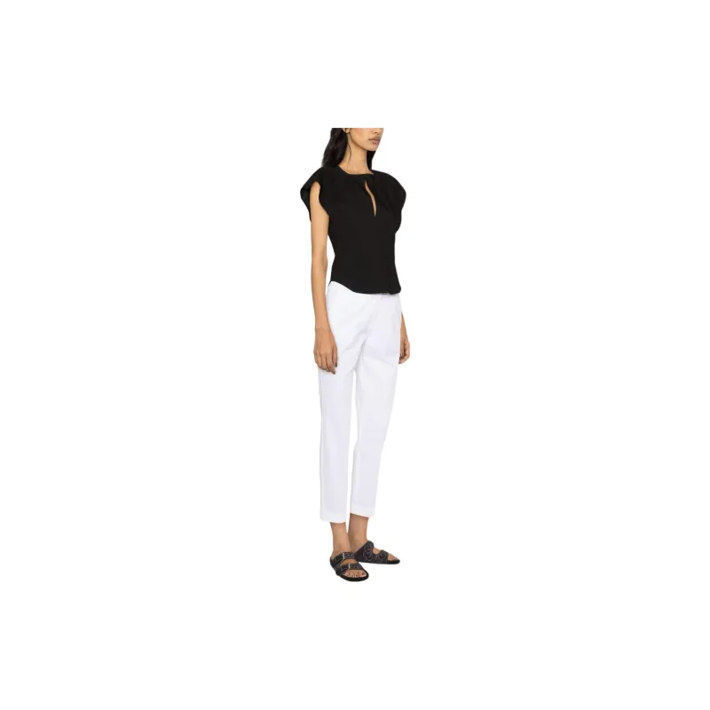 ISABEL MARANT Mustee Keyhole Blouse-3
