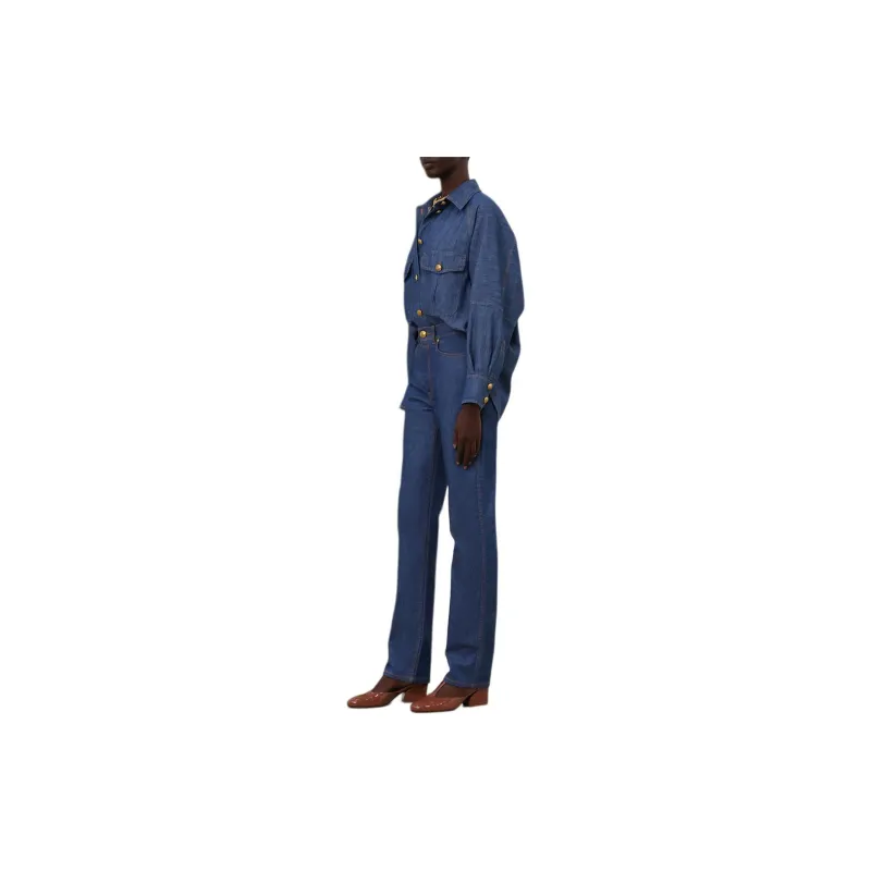 Zimmermann SS24 Jeans Women's Railroad Blue-3