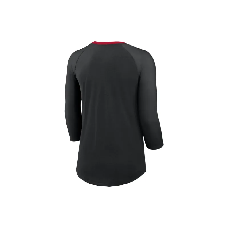 Nike Atlanta Falcons Women's Nike Nfl 3/4 Sleeve T Shirt-1