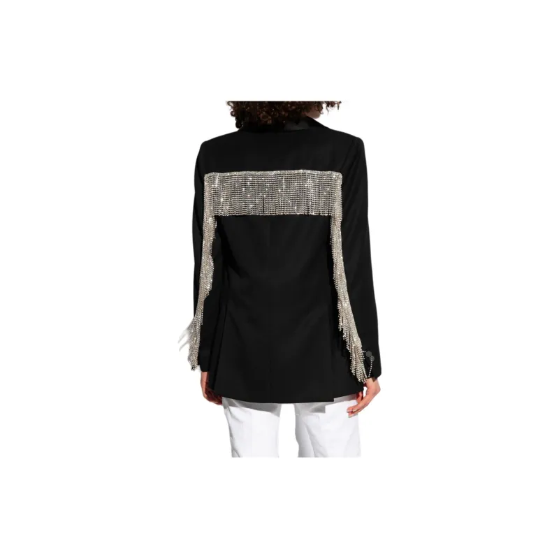 DSQUARED 2 Fringed Oversized Blazer-1