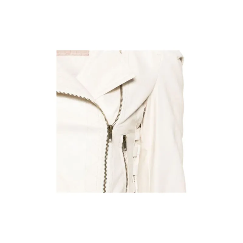Twinset Logo plaque Biker Jacket-5