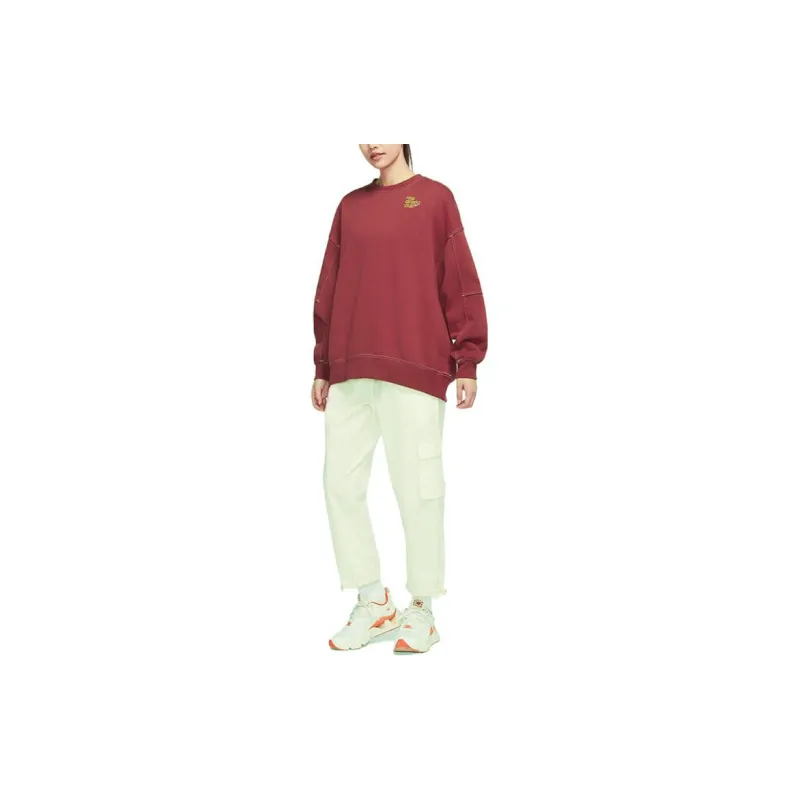 Nike Sweatshirts Women's Rush Brown Red-2