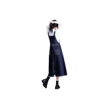 You Cow Me Pants Casual Long Skirts Women's Denim Blue