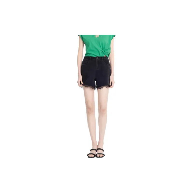 XG Denim Shorts Women's Black-1