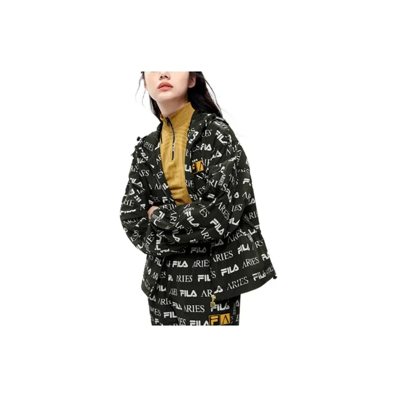 FILA FUSION ARIES Collaboration Collection Jacket Women's Pitch Black-2