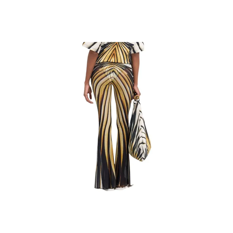 Roberto Cavalli Ray Of Gold Flared Trousers-1