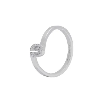 GUCCI 18K White Gold Rings Women's
