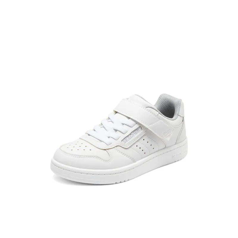 Skechers Anti Slip Wear Resistant Low Top Kids' Skateboarding Shoes White Kids'-2