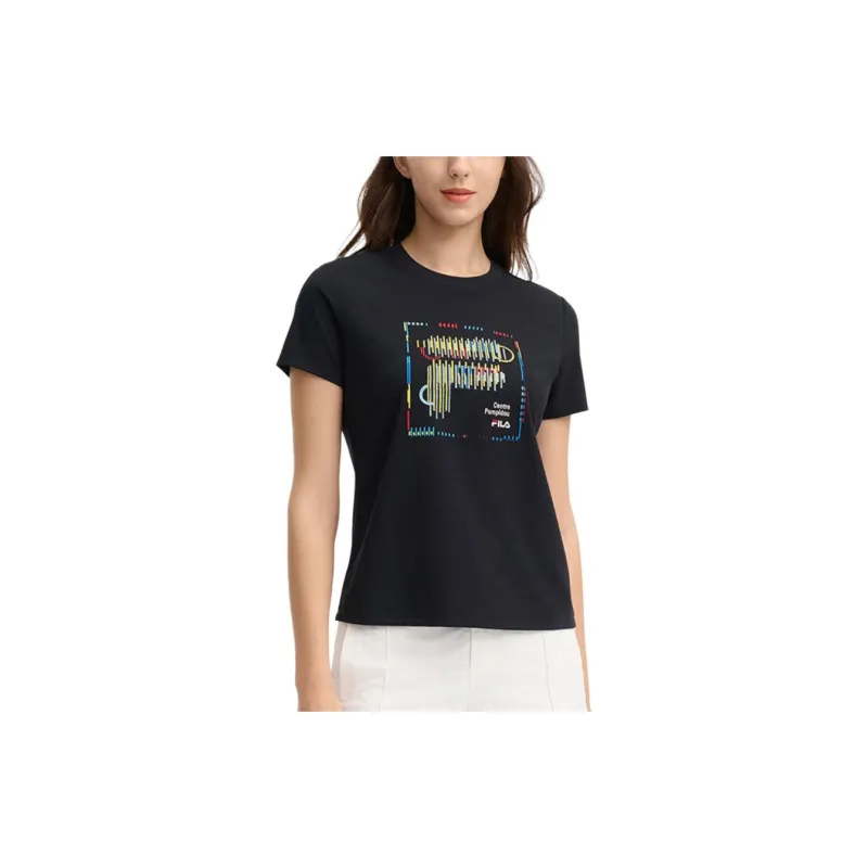 FILA Heritage T-Shirt Women's Jet Black-3
