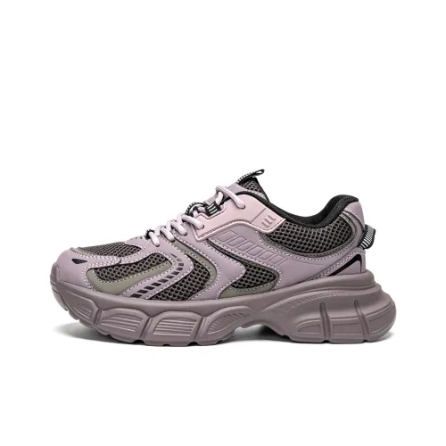 EXULL Q Chunky Sneakers Women's Low-Top Purple