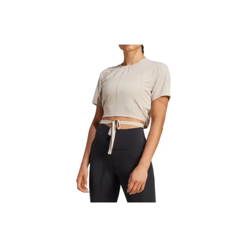 Adidas Women's Yoga T Shirt Wonder Beige-3