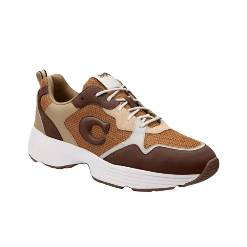 COACH Low-Top Casual Shoes Men's Brown-2