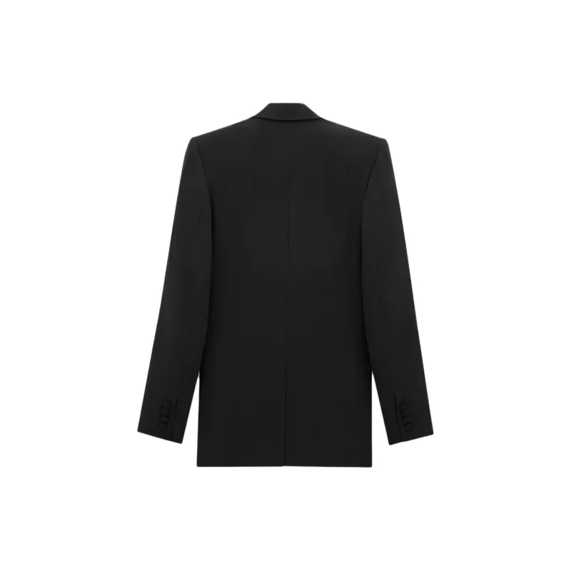 SAINT LAURENT Single Breasted Long Sleeved Jacket-1